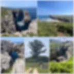 Landschaft Nordspanien, Jakobsweg, Camino del Norte, Barro, Ribadesella, Steilküste, Felsformationen, Felsbogen