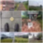 Landschaft Nordspanien, Jakobsweg, Camino del Norte, Gijon, Aviles, Eisenbahn, Gedenkstätte, Jakobsmuschel