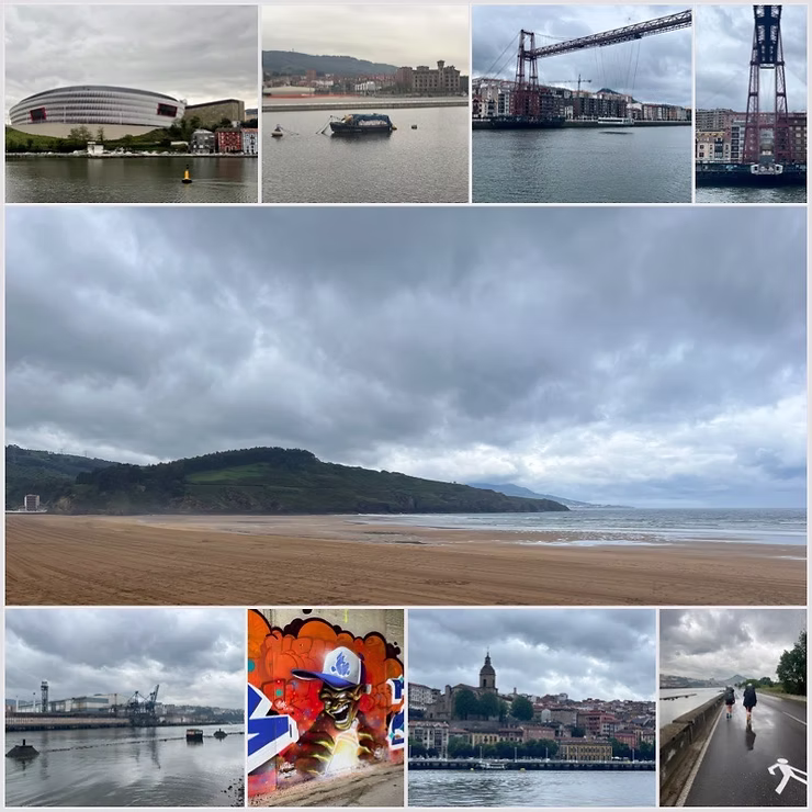 Landschaft Nordspanien, Jakobsweg, Camino del Norte, Bilbao, Pobena, Puente de Vizcaya,