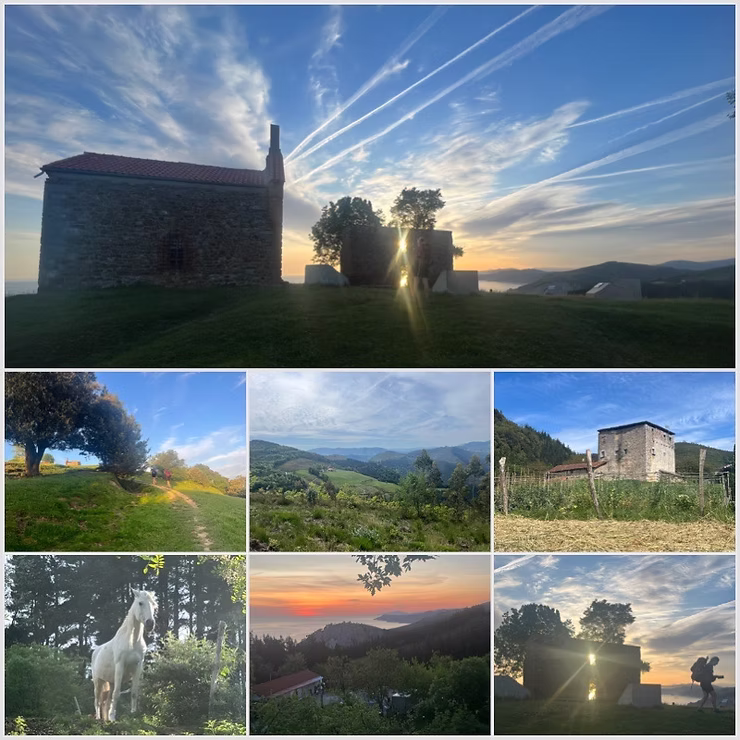 Landschaft Nordspanien, Jakobsweg, Camino del Norte, Itxaspe, Markina-Xemein