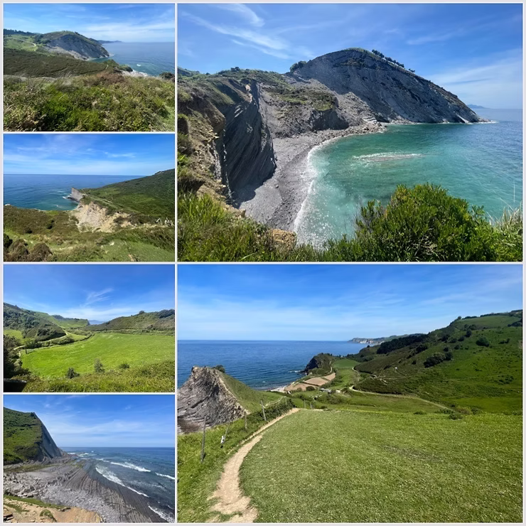Landschaft Nordspanien, Jakobsweg, Camino del orte, Zarautz, Itxaspe