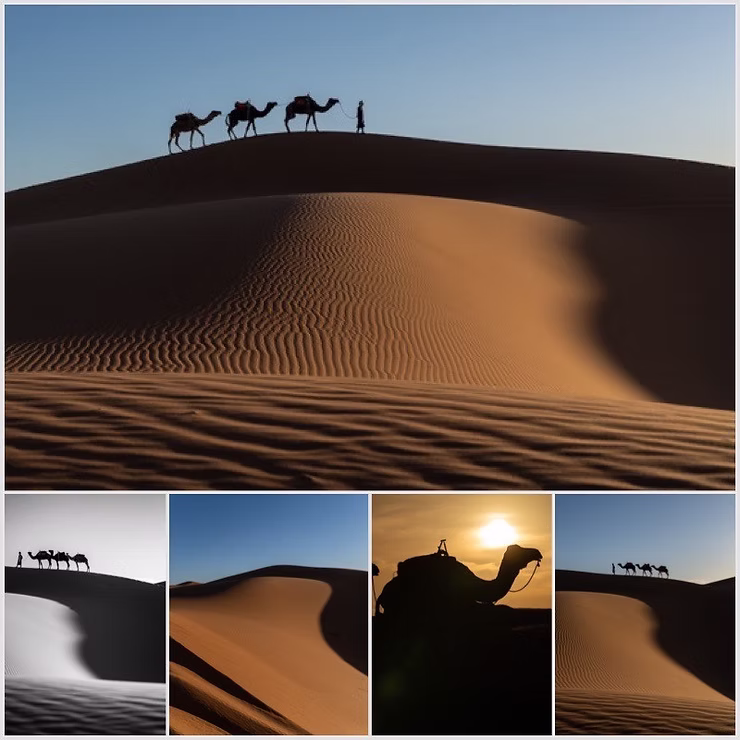 Wüste, Marokko, Morocco, Dessert, Sahara, Sunrise,