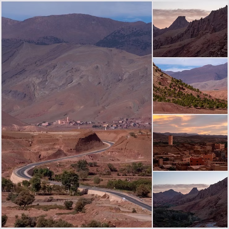 Marokko, Morocco, Sunset, Atlas